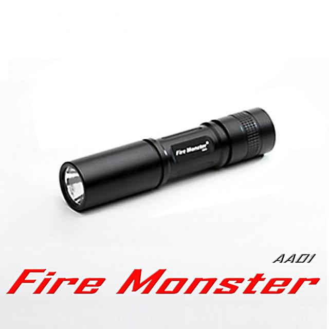 Fire Monster 15W 鋁鎂合金超迷你手電筒 CREE R2 激白光 LED AA01 戰術黑