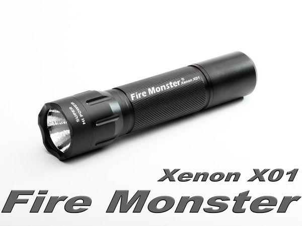 Fire Monster X01 12W 氙氣金黃光 手電筒